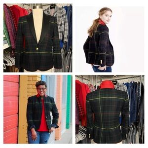 J. Crew Collection Tartan Campbell Blazer Size P00